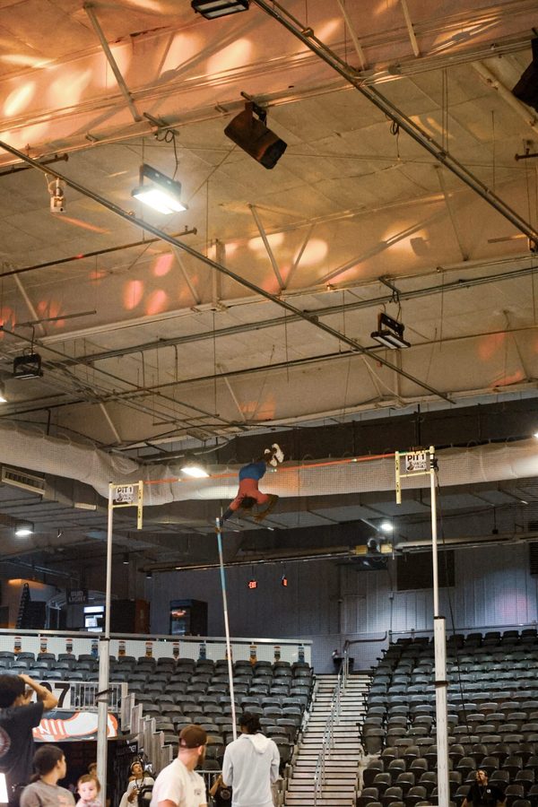 Brenden Vanderpool on the runway, Vulcan Vault 2025