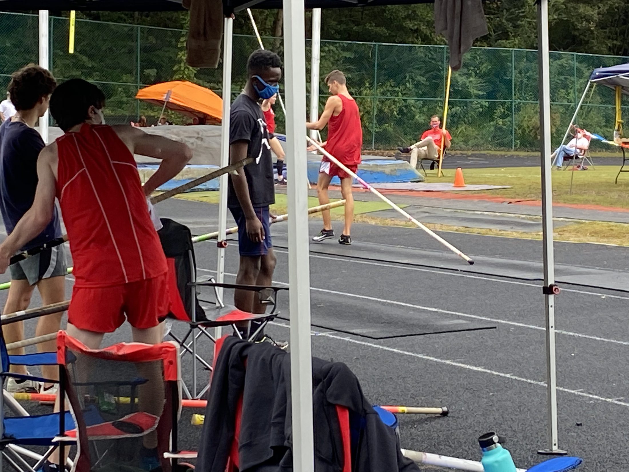 Brenden Vanderpool at his first meet, October 2020